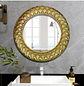 Espejo de Pared Decorativo Redondo Dorado Vintage Aurelia - Miniatura 1