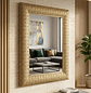 Espejo de Pared Rectangular Decorativo con Marco Dorado Ornamental - Miniatura 6