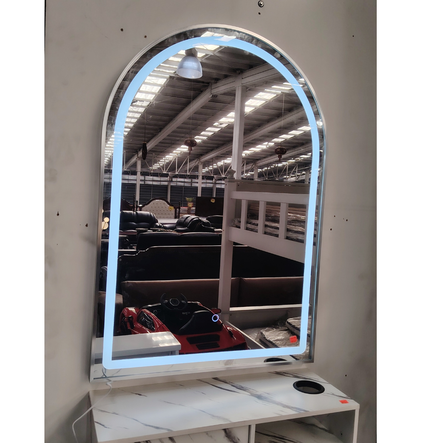 Pack de Espejo LED y Cajones de Almacenamiento Aurora Arch 7