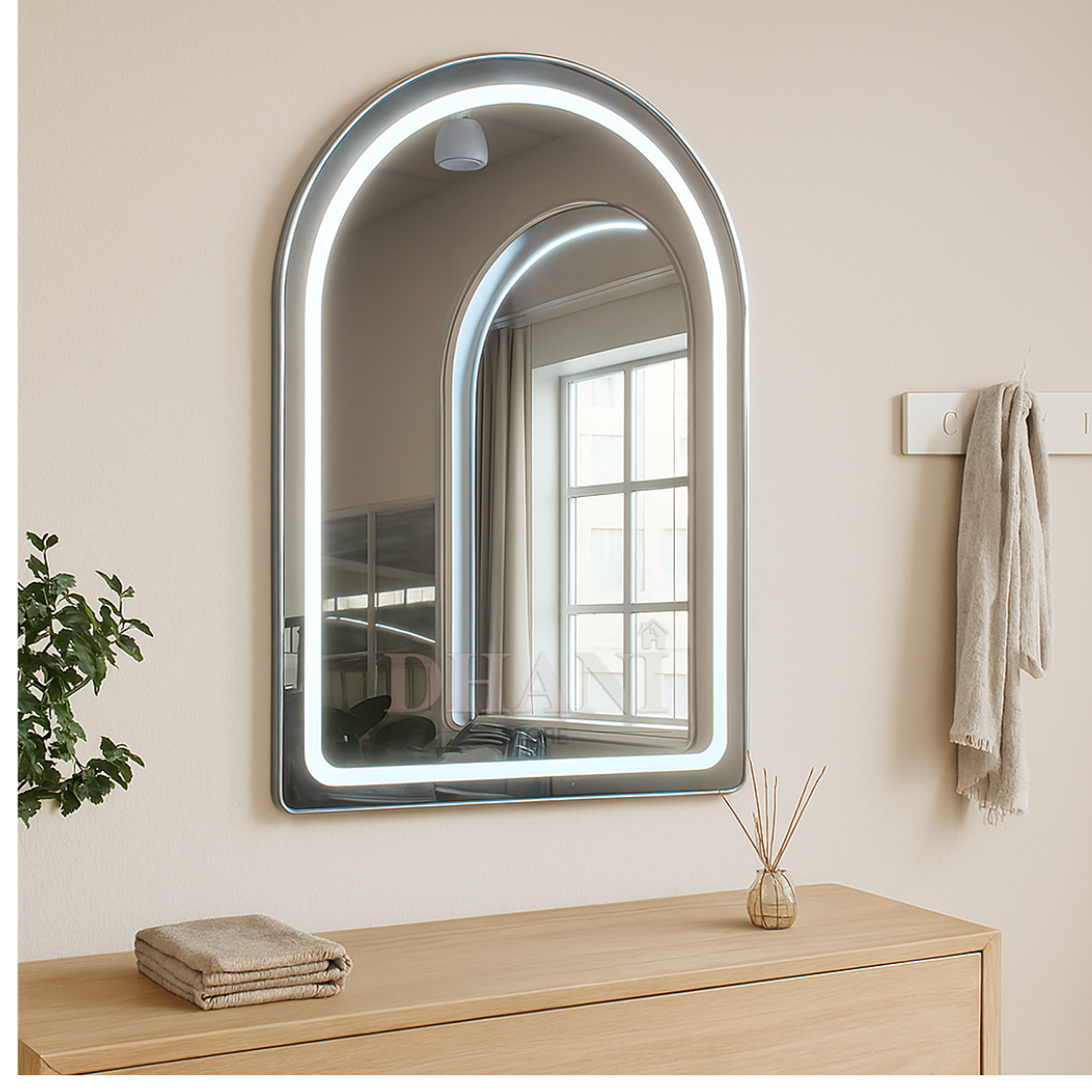 Pack de Espejo LED y Cajones de Almacenamiento Aurora Arch 5