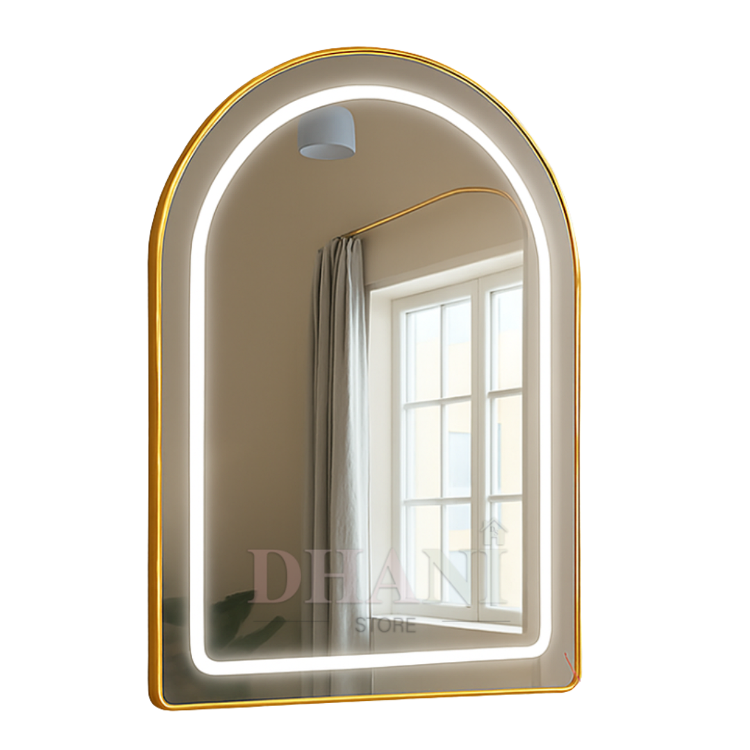Espejo LED Arco Lux con Cajón Flotante 100 x 50 cm 3
