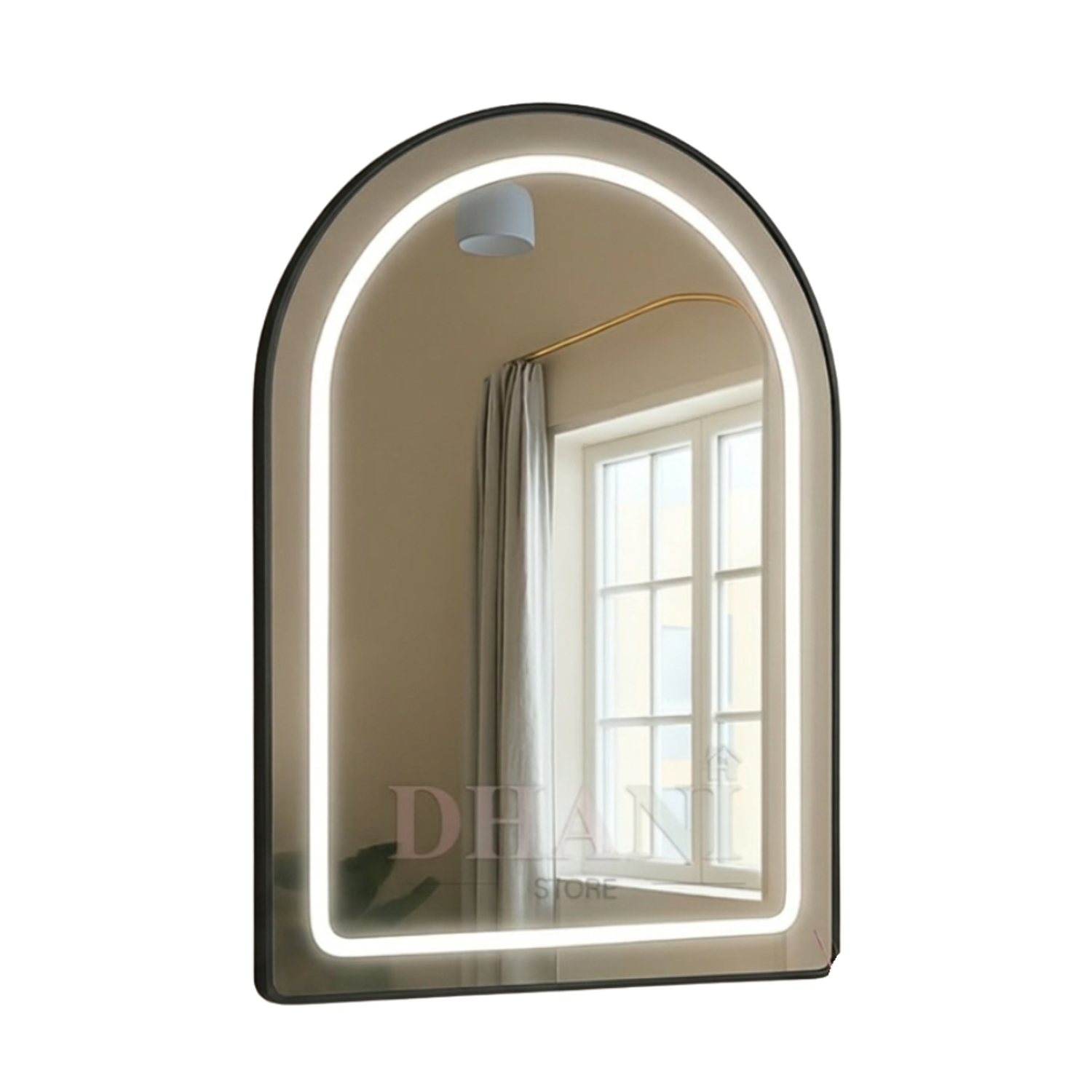 Espejo LED Arco Lux con Cajón Flotante 100 x 50 cm 6