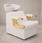 Lavapelo Profesional para Peluquería  Blanco con Detalles Dorado| DHANI Store Dinasty - Miniatura 4