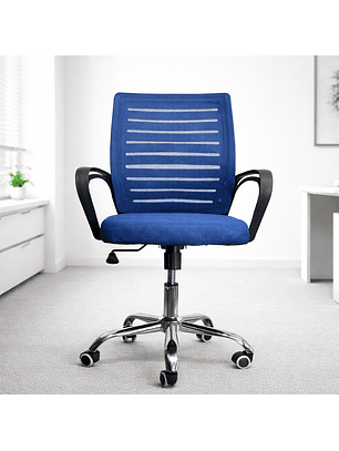 Silla de Oficina Ergonómica con Brazos y Ruedas | Altura Ajustable Mesh Transpirable