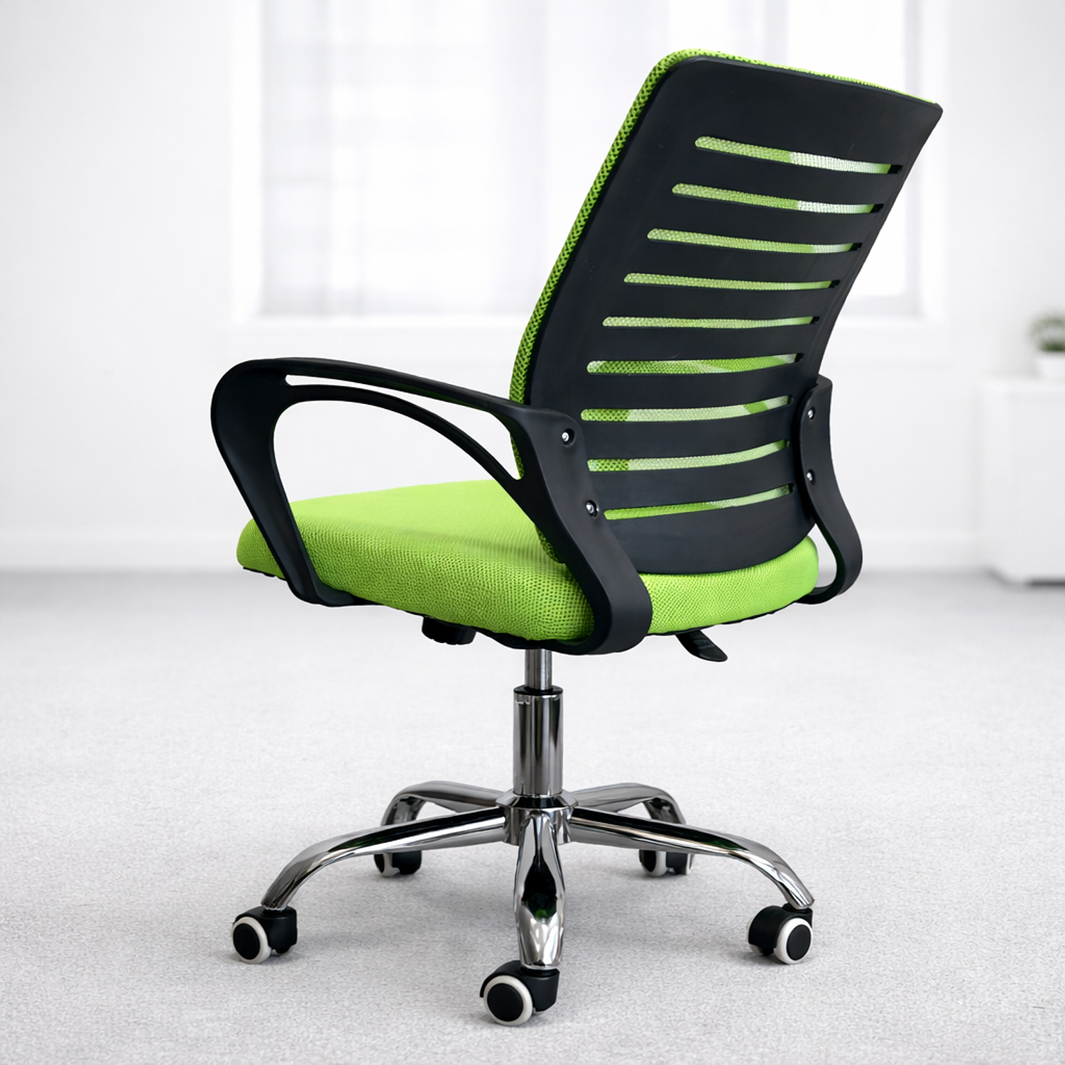 Silla de Oficina Ergonómica con Brazos y Ruedas | Altura Ajustable Mesh Transpirable 15