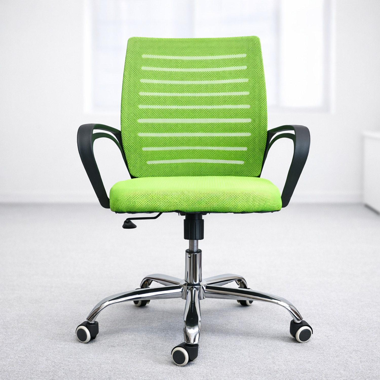 Silla de Oficina Ergonómica con Brazos y Ruedas | Altura Ajustable Mesh Transpirable 14