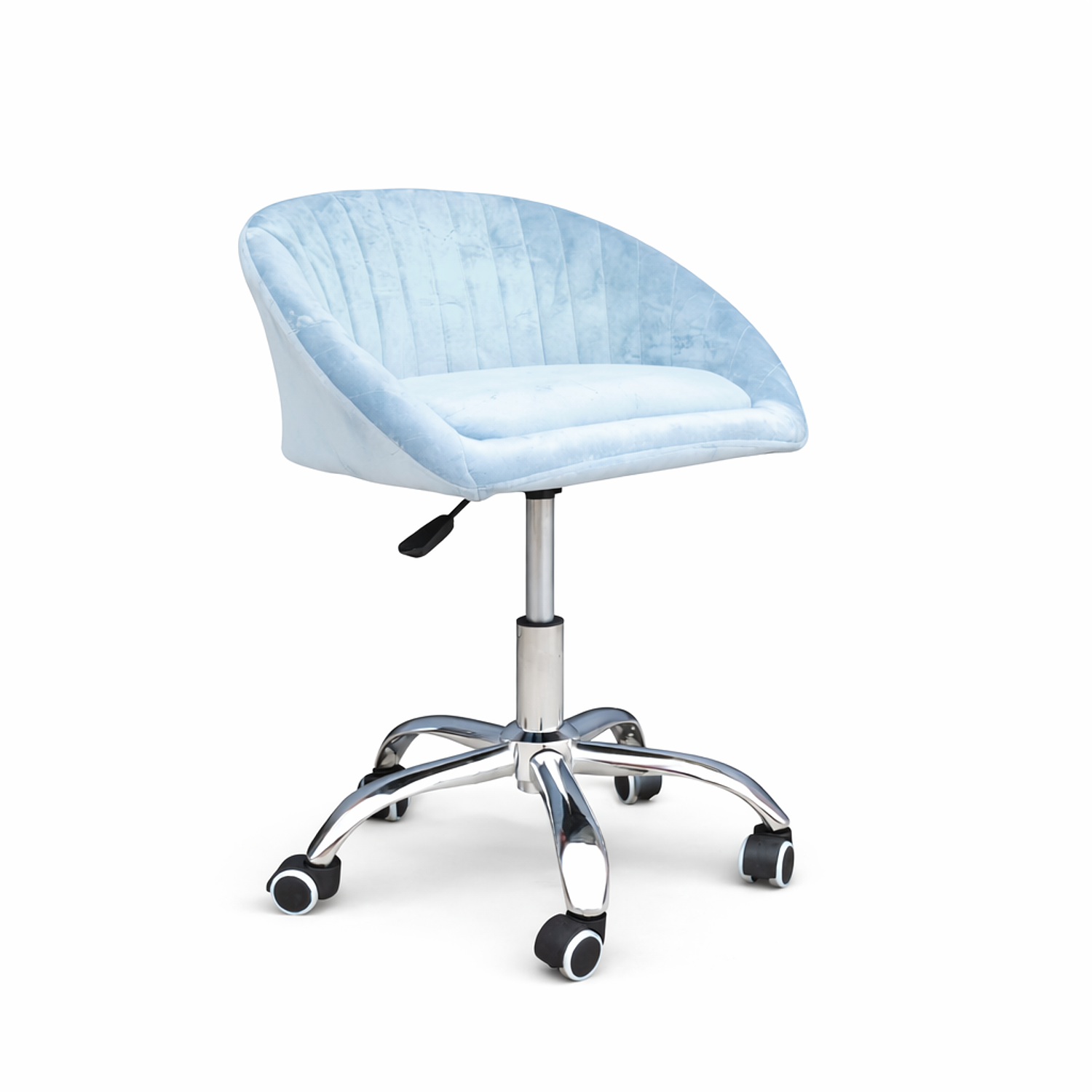 Silla de Manicure con Ruedas Tapizada – Silla Giratoria para Salón de Belleza 2