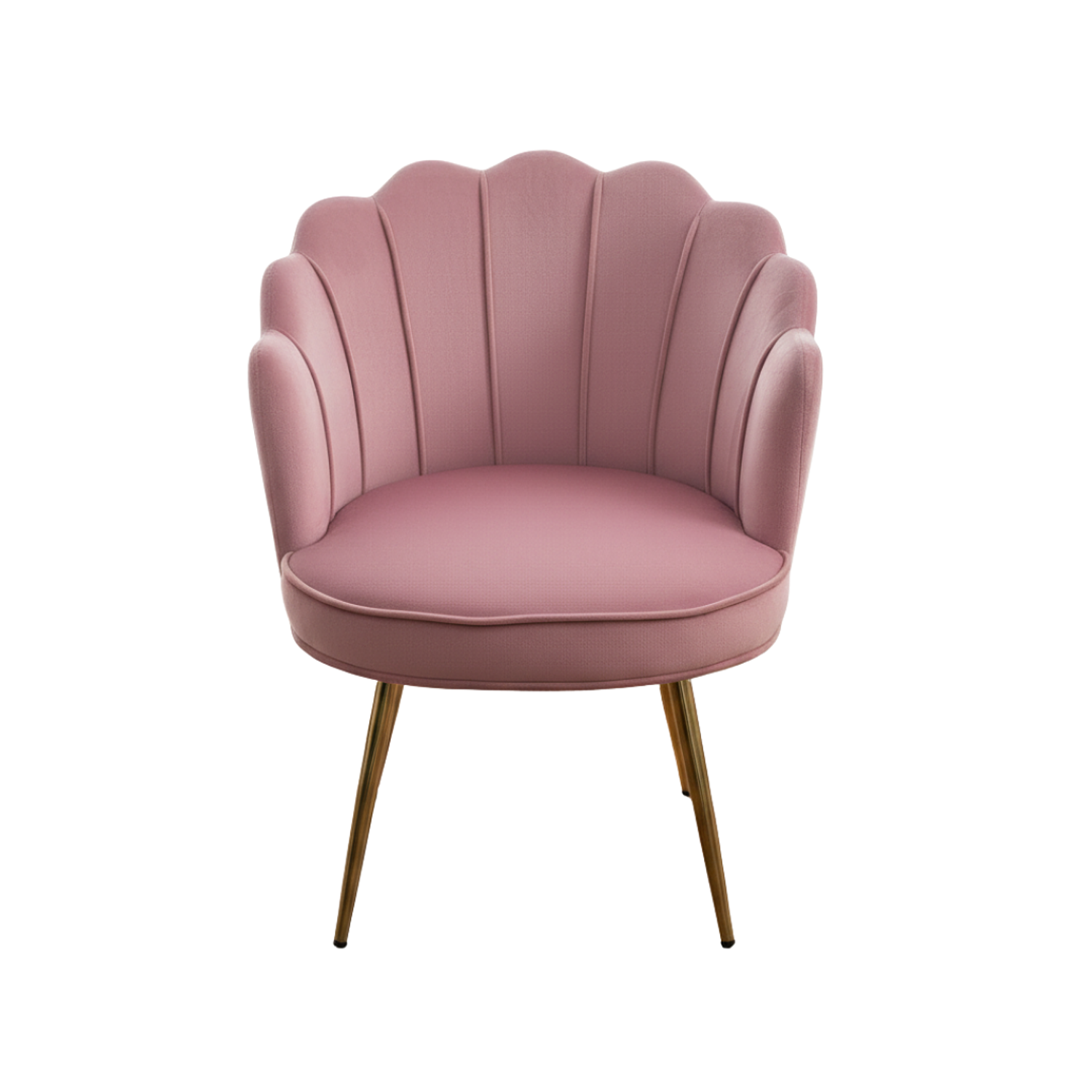 Silla de Felpa Moderna con Patas Doradas Aurora Velvet  6