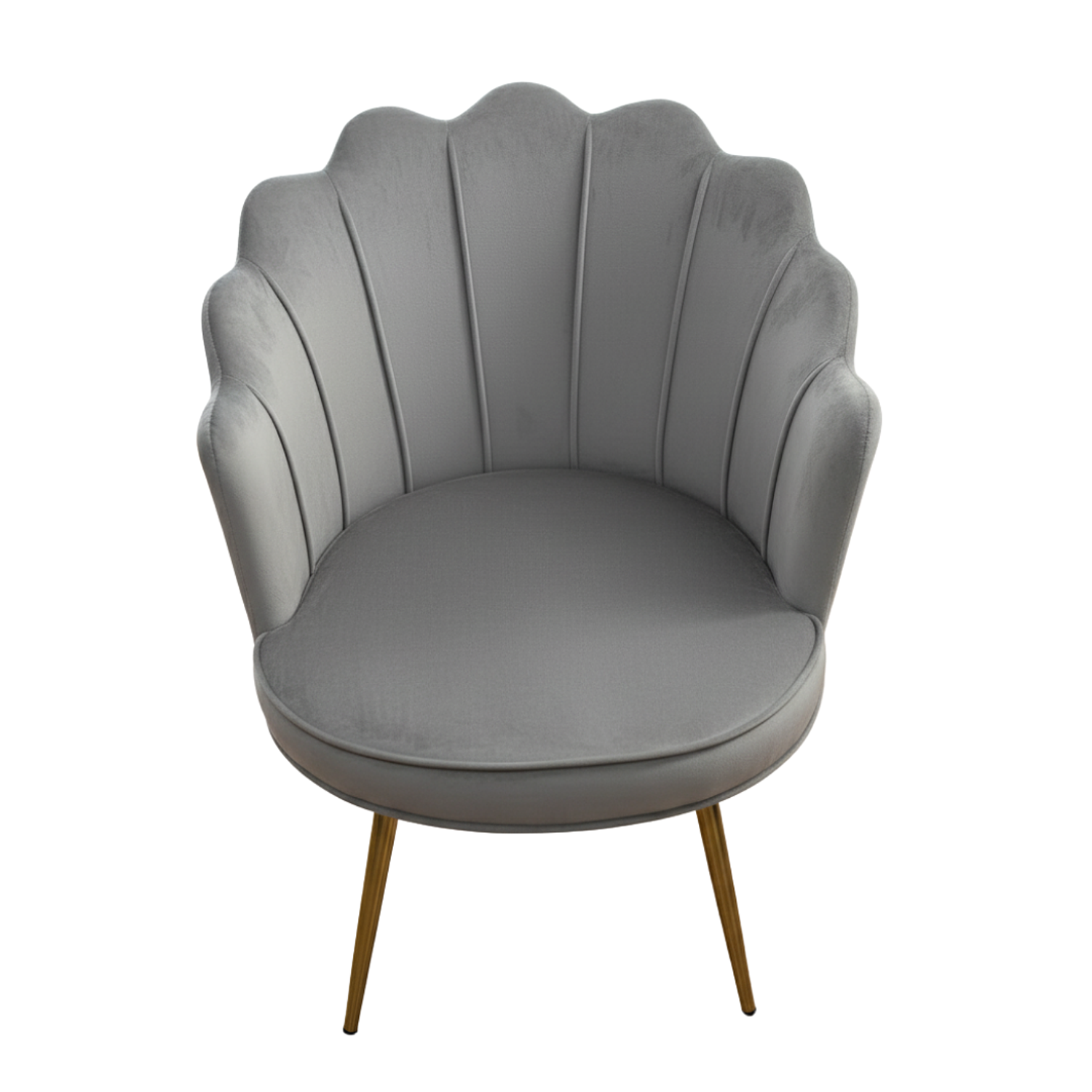 Silla de Felpa Moderna con Patas Doradas Aurora Velvet  4