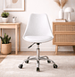 Silla Tulip Eco Cuero con Asiento Acolchado Ajustable con Ruedas EcoComfort Pro - Miniatura 5
