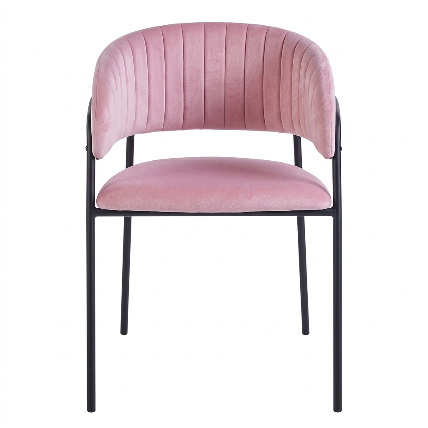 Sitial Max Tapizada en Felpa con Patas de Metal Negras 8