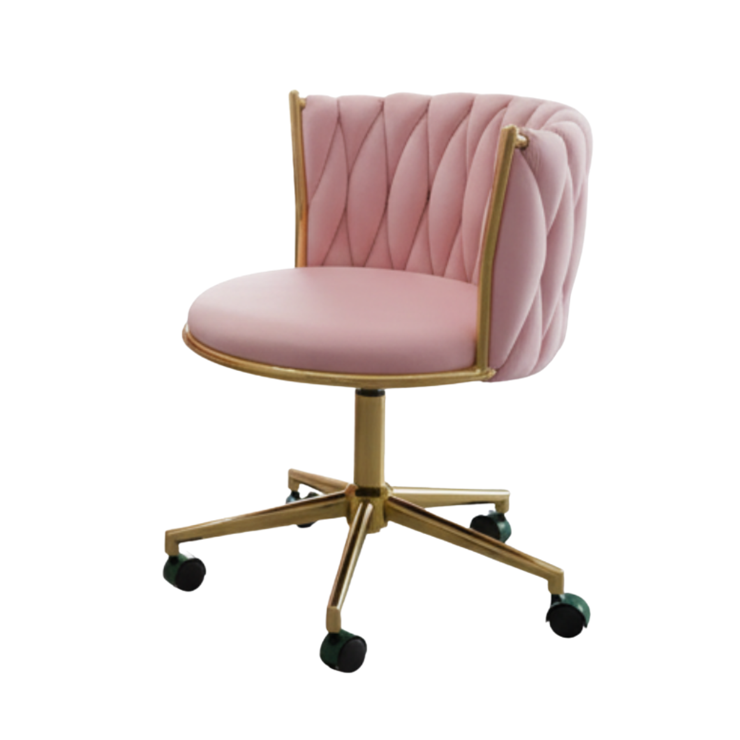 Set  Profesional de Mesa de Manicure con Silla Velvet  y Base Dorada  Glam Pro 4