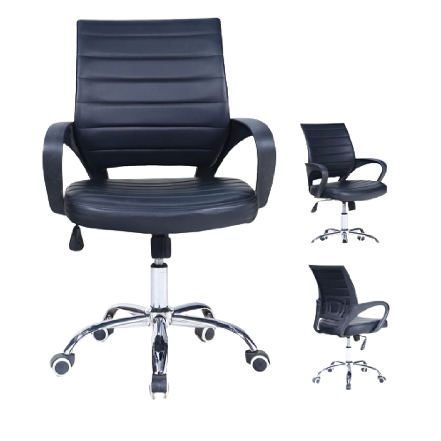 Silla de Escritorio Ergonómica Ejecutiva con Ruedas para Oficina y Home Office 4