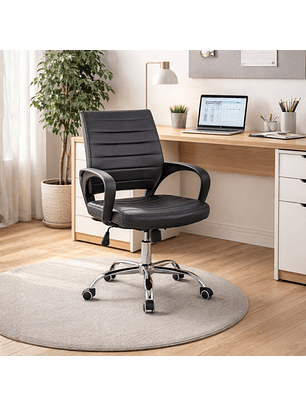Silla de Escritorio Ergonómica Ejecutiva con Ruedas para Oficina y Home Office