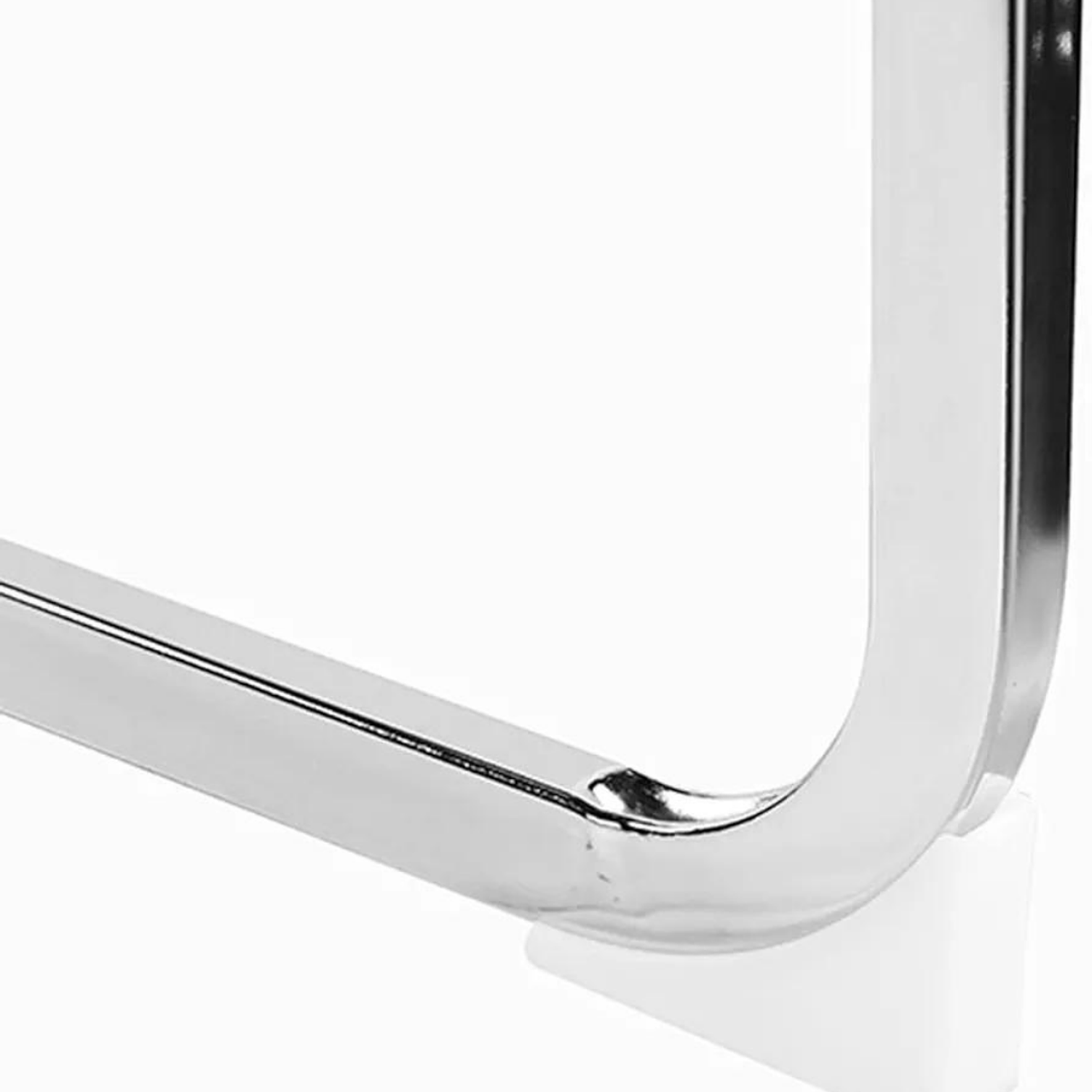 Silla de Escritorio Ejecutiva Fija en Eco Cuero Negro Ergonómica para Oficina y Reunión 4