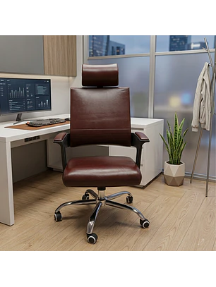 Silla de Oficina Vino Ergonómica Ejecutiva - Sillón Gerencial para Escritorio Premium