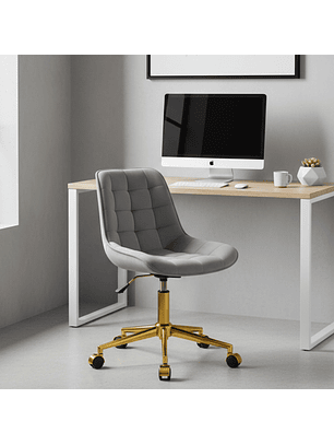Silla de Escritorio Ejecutivas y Oficina Capitoné Ergonómica Gold –Sillones Gerenciales Modernos