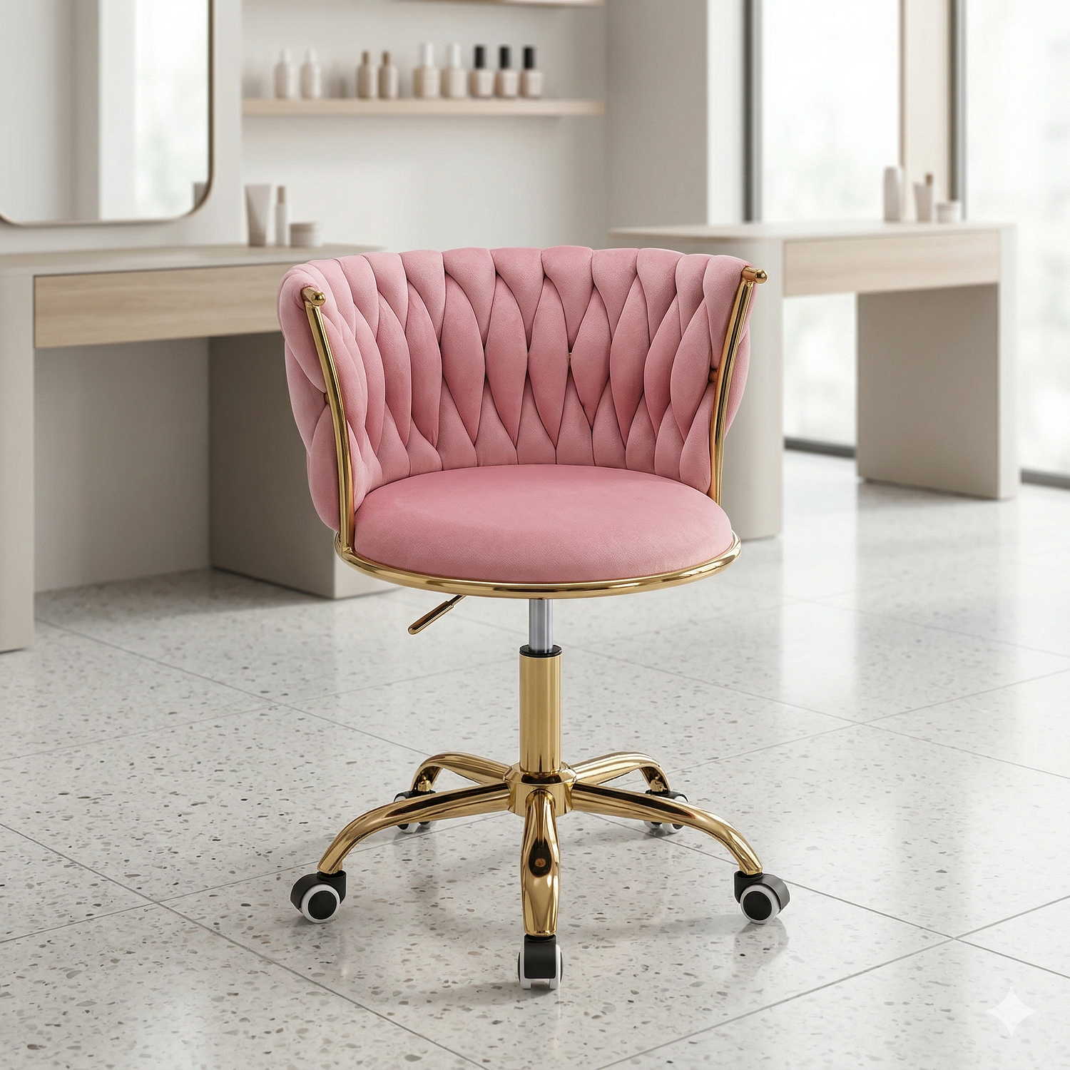 Set de Manicura Profesional con Mesa de Uñas y 2 Sillas de Manicura  7