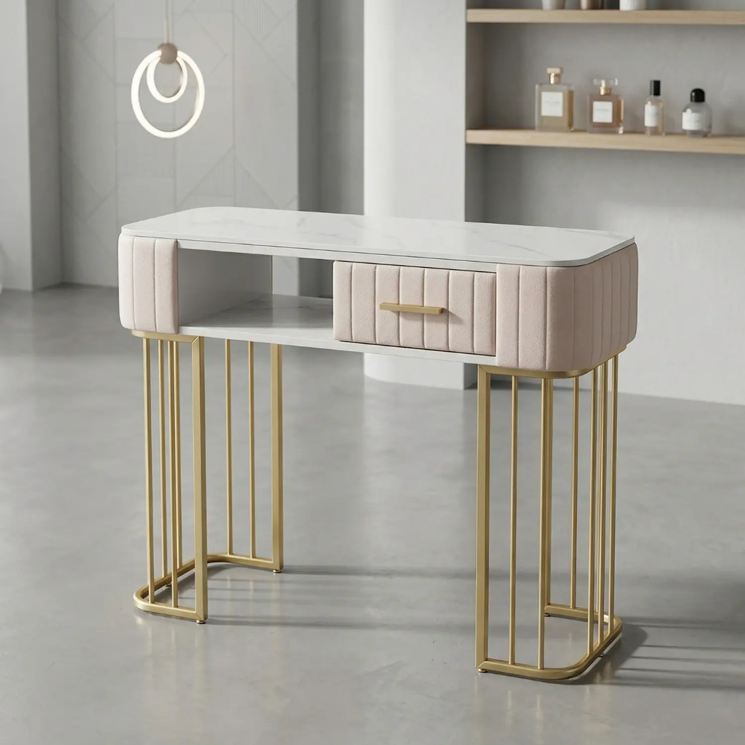 Mesa de Manicure Profesional Elegante MDF para salón o uso personal 4