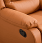 Sofá Bergère Individual Reclinable en Cuero Sintético PU - Miniatura 21