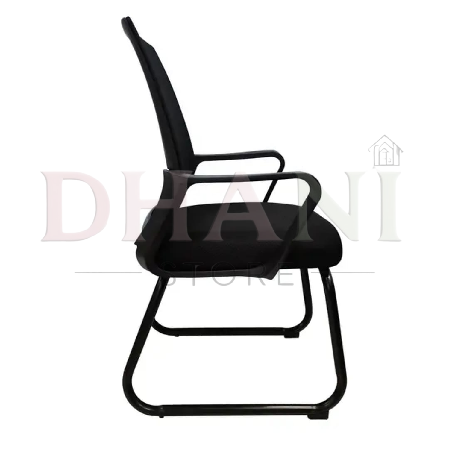 Silla de Visita Ergonómica para Oficina con Malla Negra 3