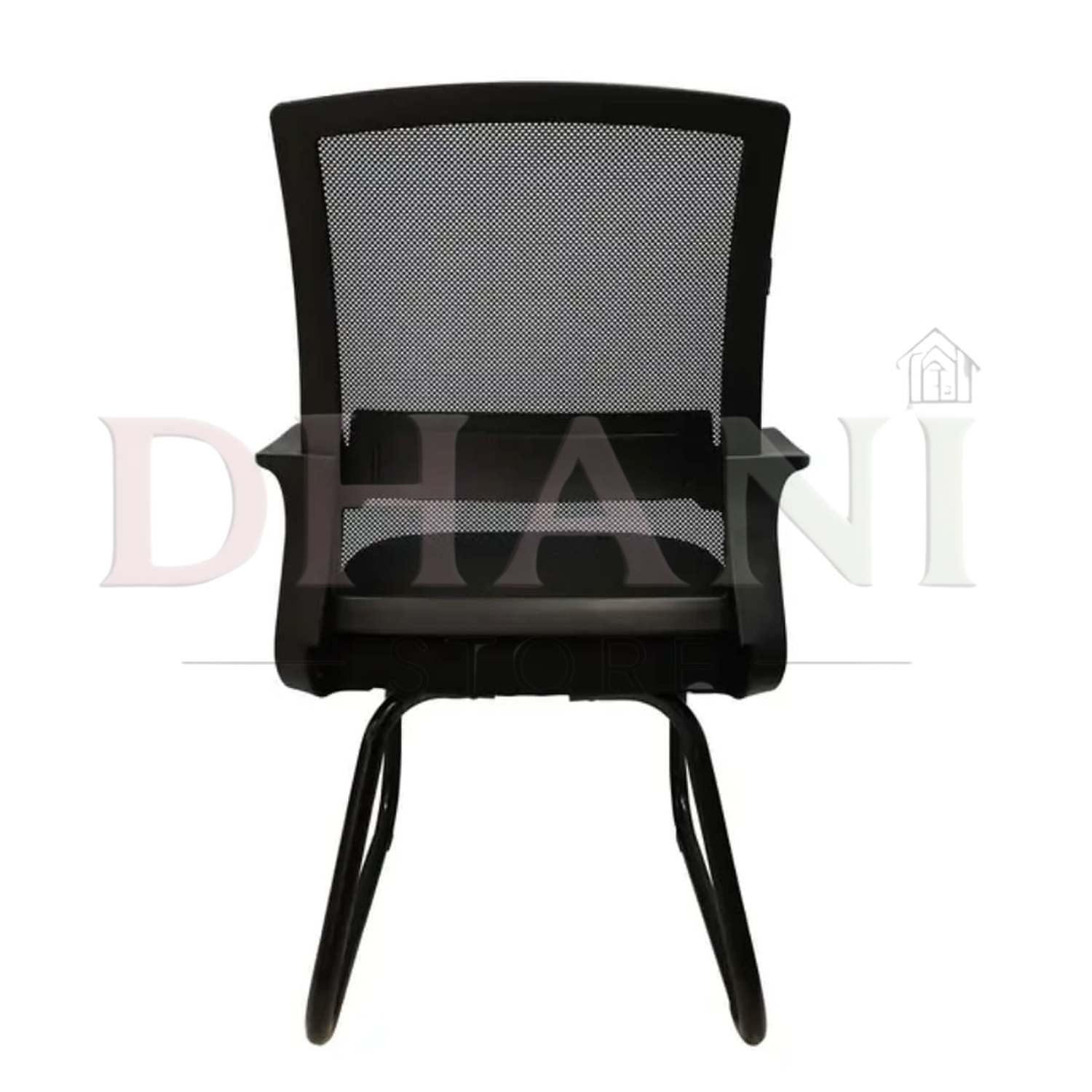 Silla de Visita Ergonómica para Oficina con Malla Negra 5