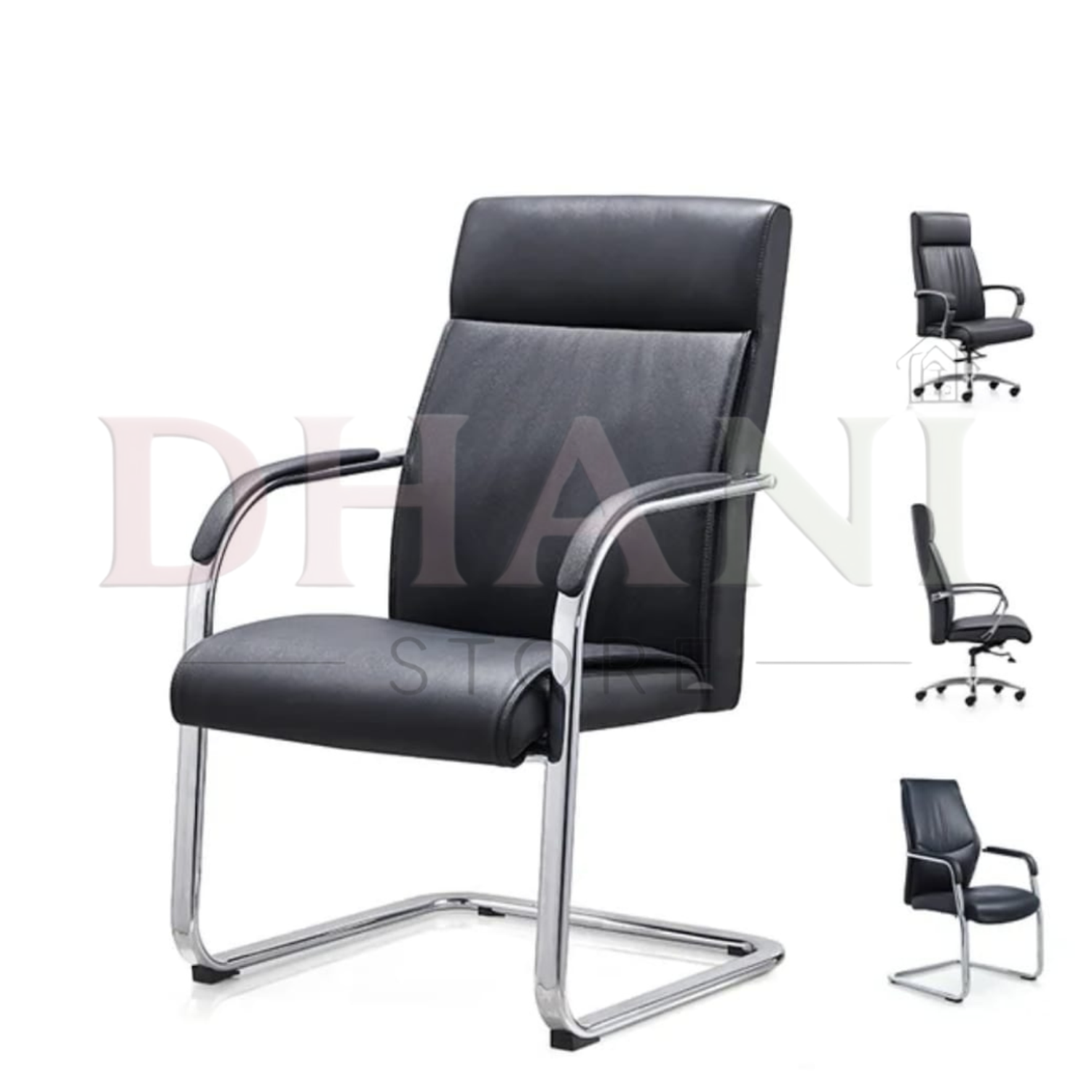 Silla de Visita en Ecocuero Ergonómica para Escritorio, Recepción y Secretaría 4