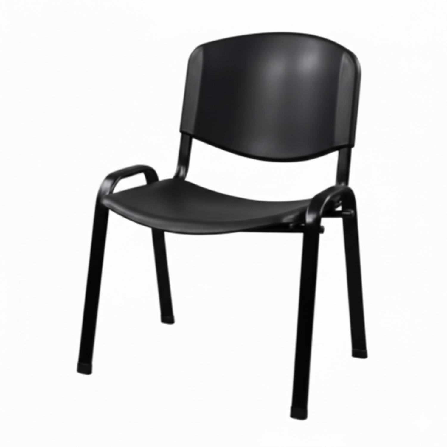 Silla de Reunión Ergonómica Negra para Visitas y Secretaria 5