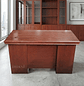 Escritorio de Oficina Clásico De Melamina Enchapado color Caoba - Miniatura 2