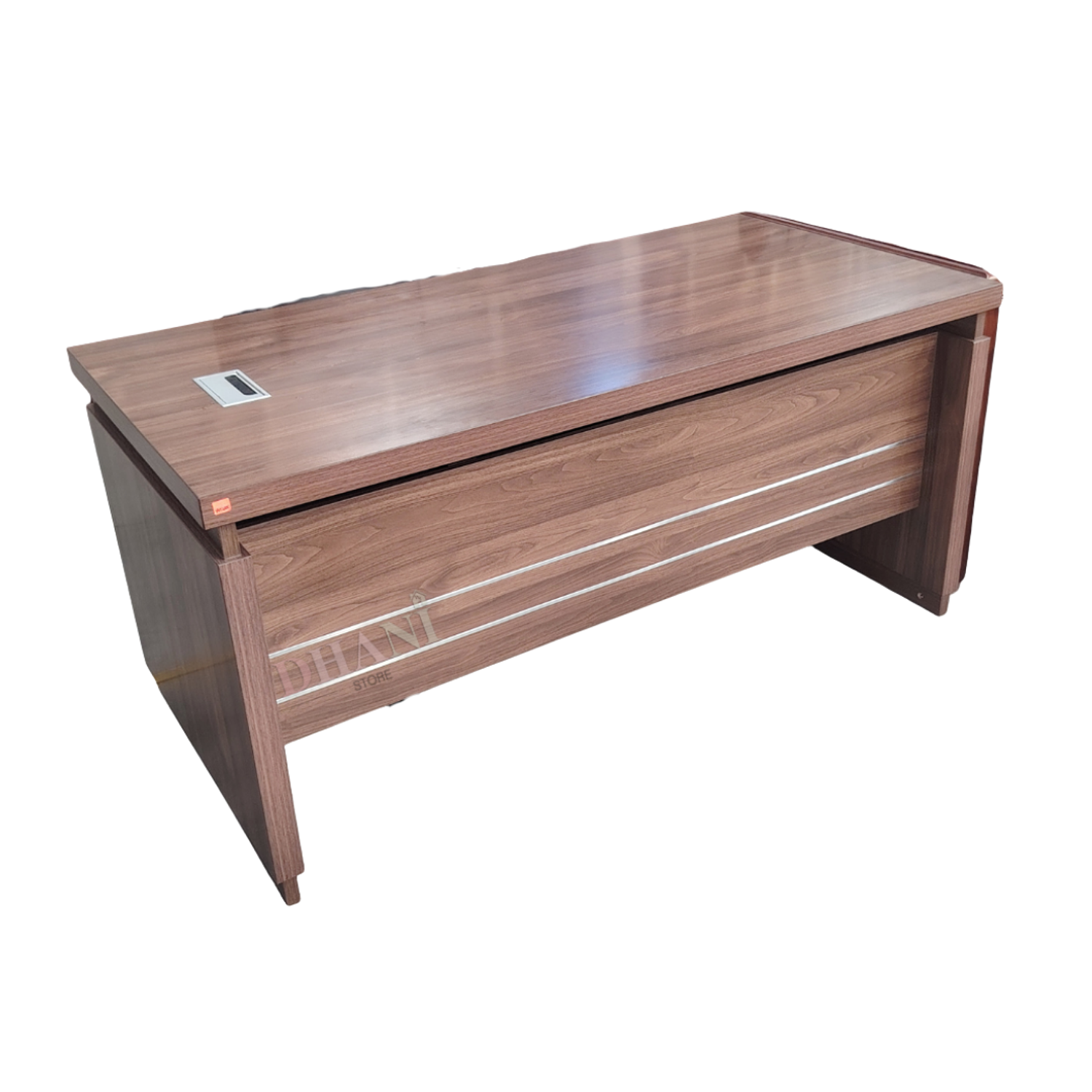 Escritorio Ejecutivo de Madera Clásico con Pasacables Integrado para Oficina  7