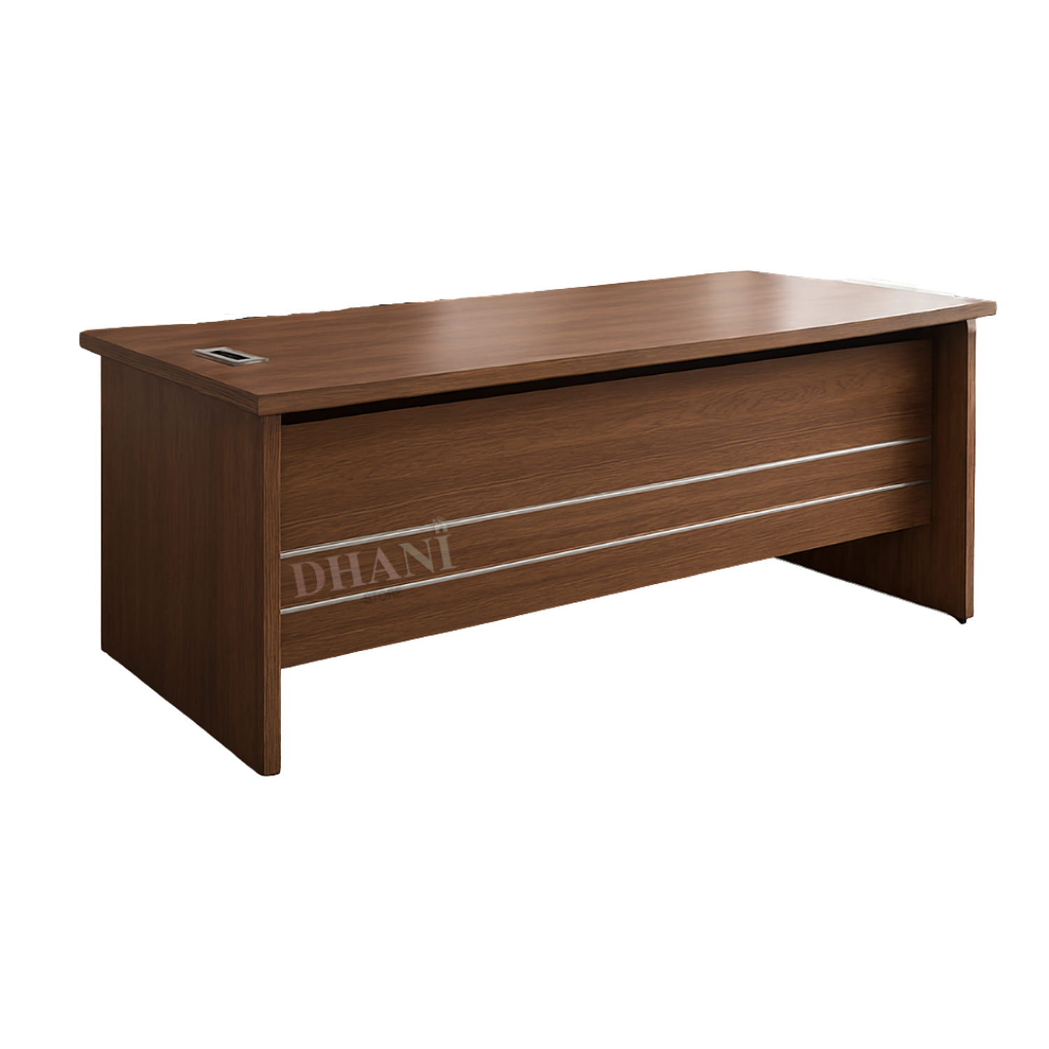 Escritorio Ejecutivo de Madera Clásico con Pasacables Integrado para Oficina  8