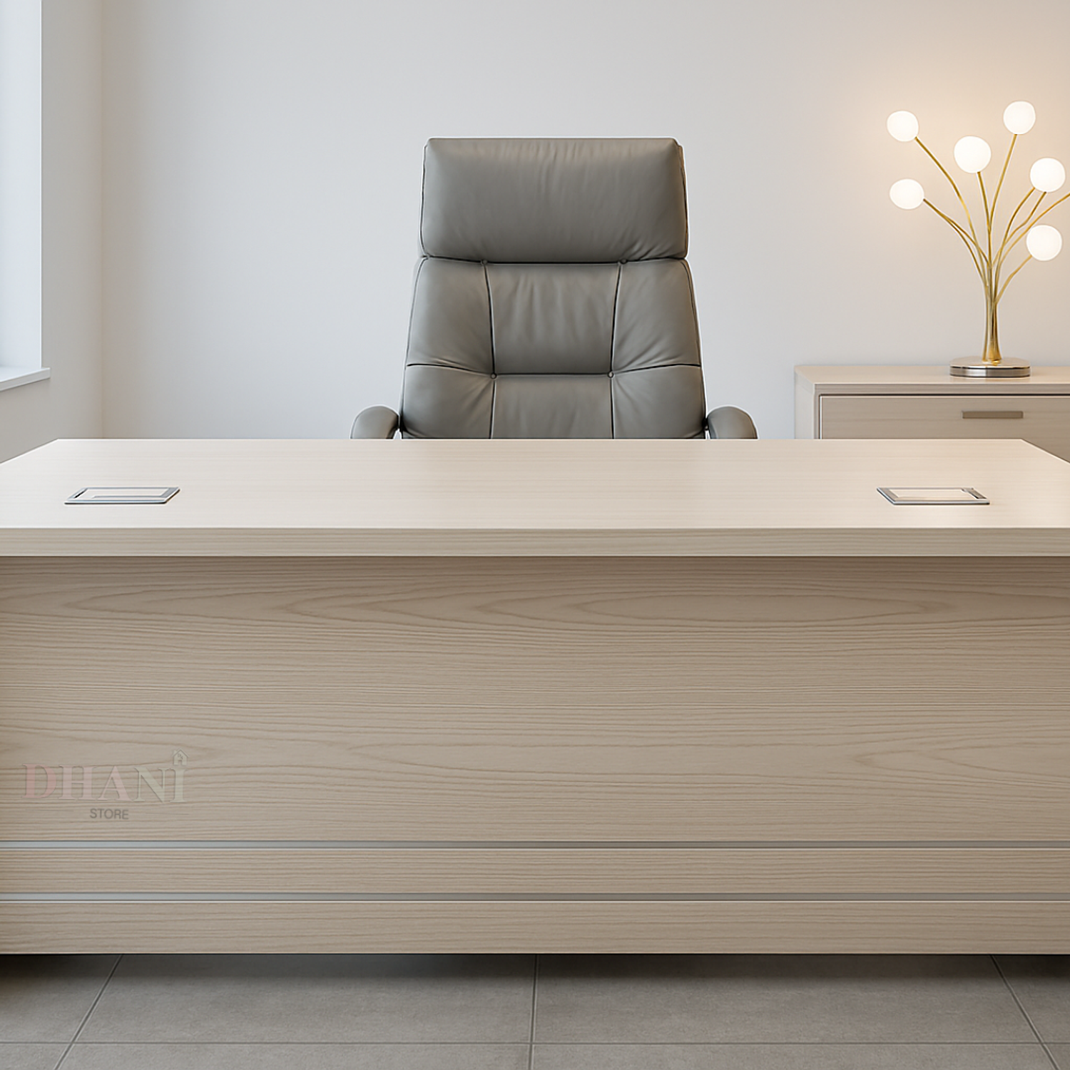 Escritorio Ejecutivo de Madera Monarquía Beige Oficina Presidencial Clásica 3