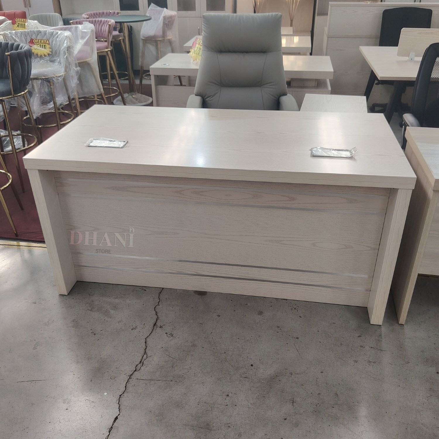 Escritorio Ejecutivo de Madera Monarquía Beige Oficina Presidencial Clásica 6