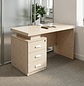 Escritorio Ejecutivo de Madera Beige con Cajones Estilo Clásico - Miniatura 2