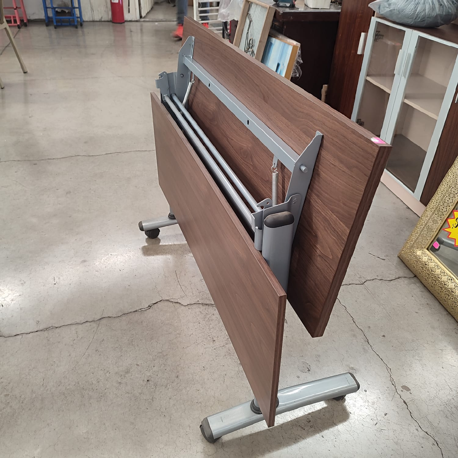 Escritorio de Oficina de Madera Plegable Café 6