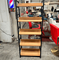 Estantería Moderno Minimalista de Madera y Hierro para Oficina y Hogar - Miniatura 5
