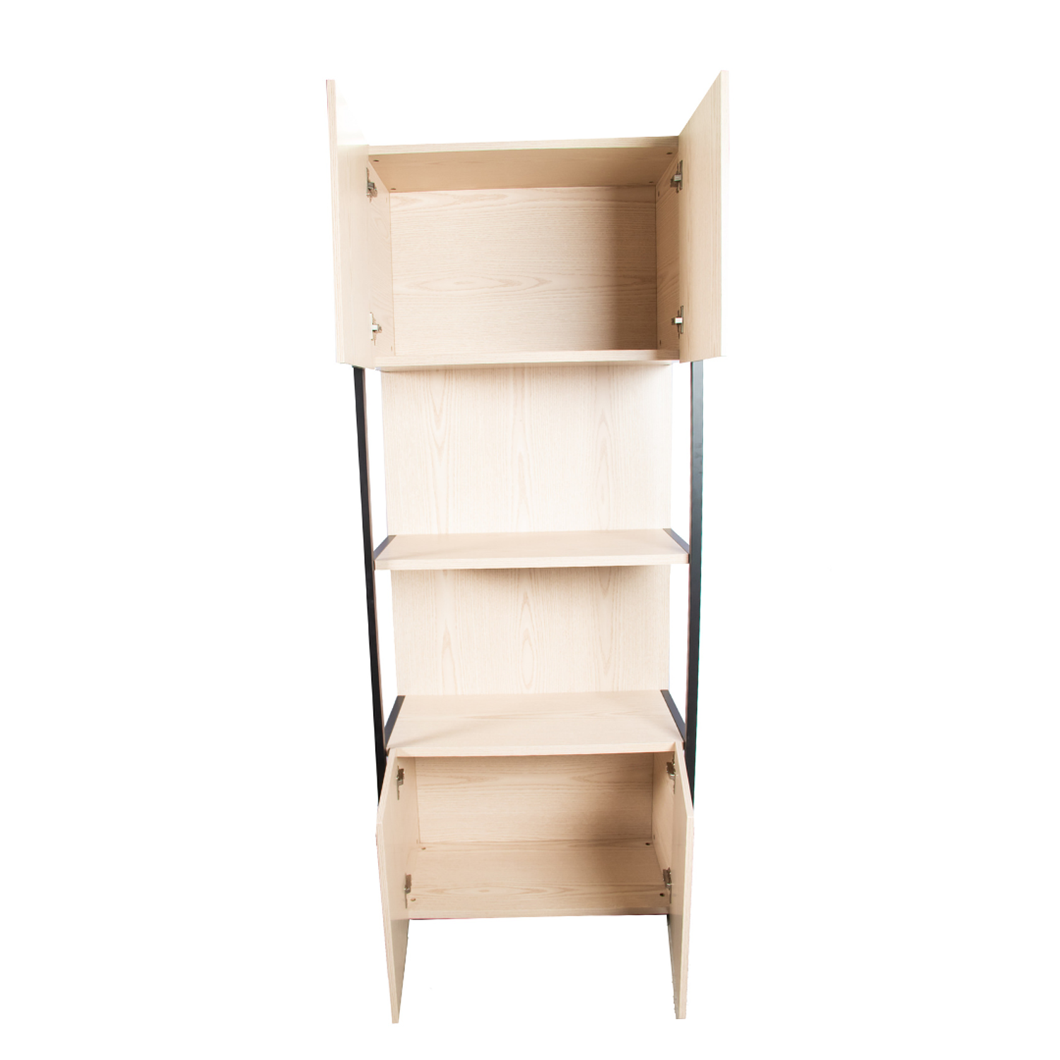 Estantería de Madera y Hierro con 2 Cajones y 2 Repisas para Oficina u Hogar 6