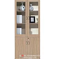 Vitrina de Madera Moderna con Puertas de Vidrio para Oficina u Hogar - Miniatura 5
