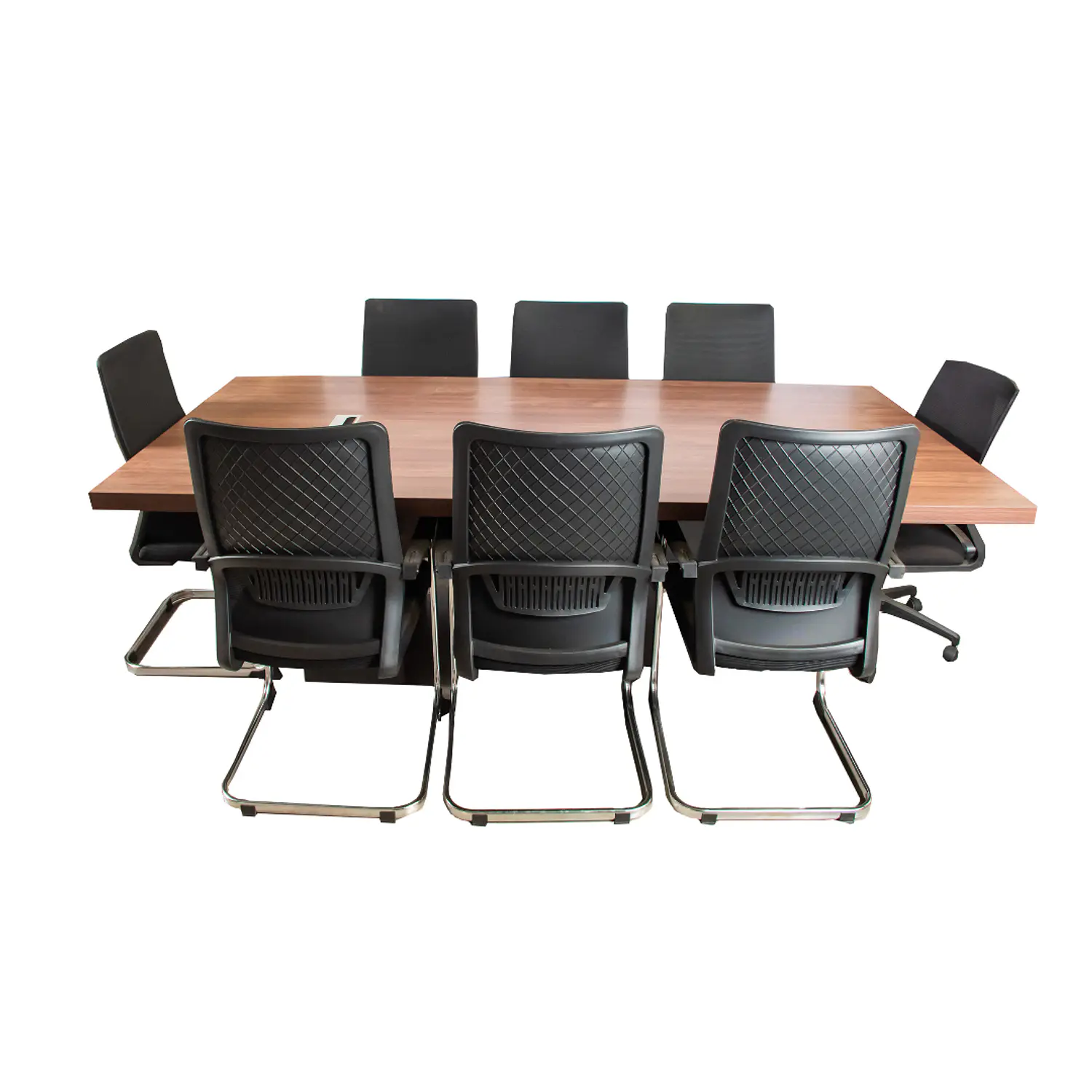 Mesa de Reuniones Rectangular de Madera Moderna para Oficina 4