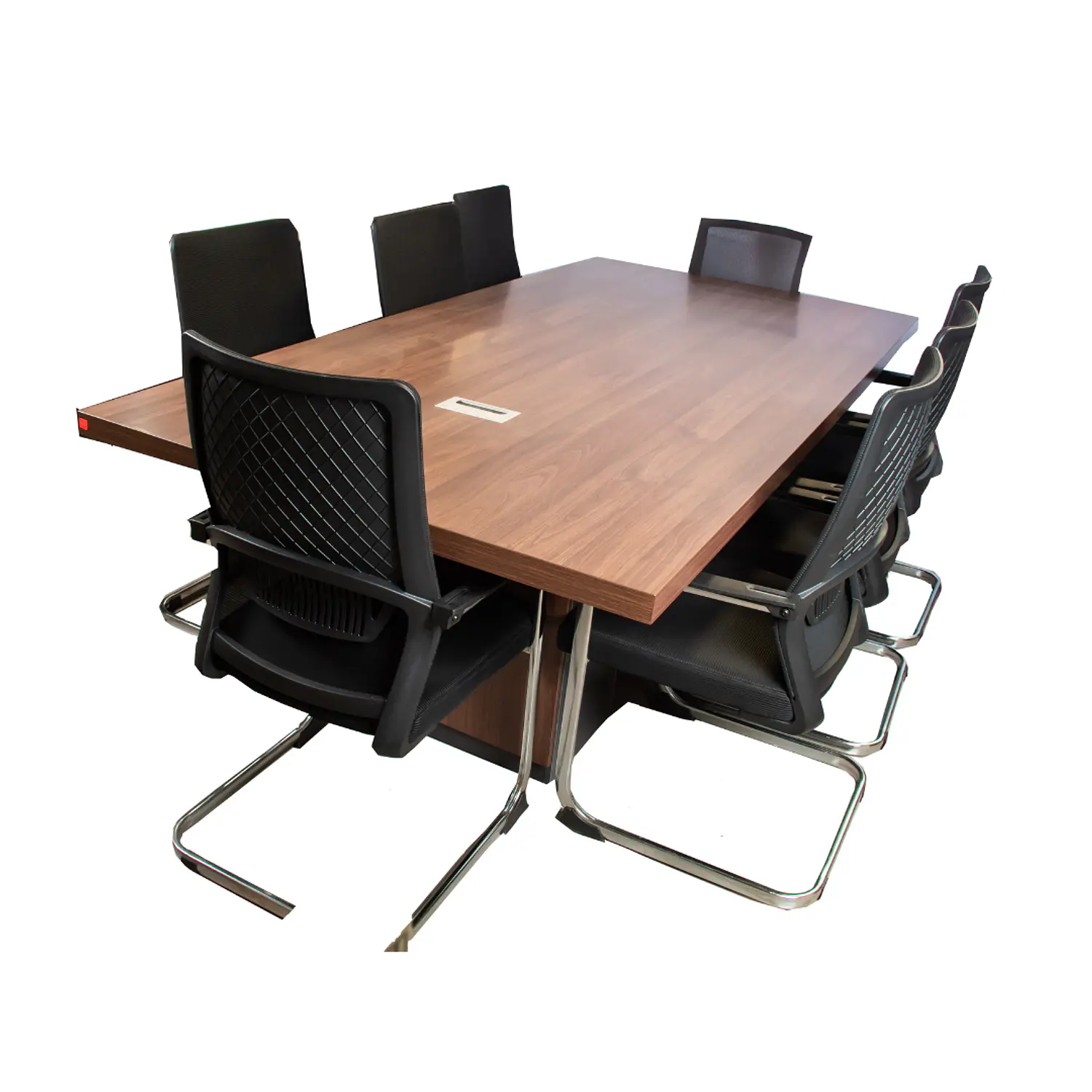 Mesa de Reuniones Rectangular de Madera Moderna para Oficina 7