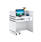 Mostrador de Recepción Moderno Blanco 120 cm para Oficina - Miniatura 8