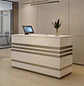 Mostrador de Recepción Moderno Blanco 120 cm para Oficina - Miniatura 2