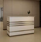 Mostrador de Recepción Moderno Blanco 120 cm para Oficina - Miniatura 1