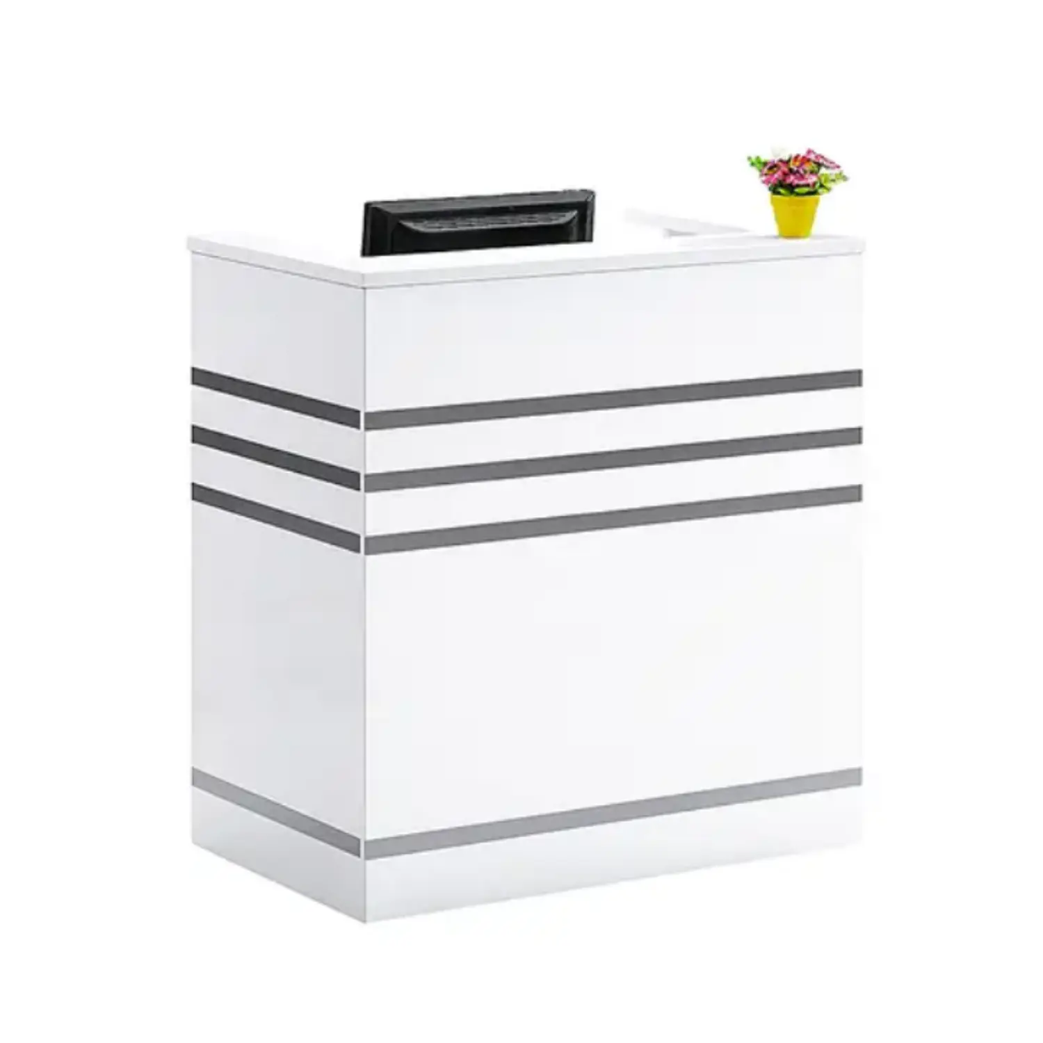 Mostrador de Recepción Blanco 100 cm para Oficina y Atención al Cliente 4