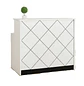 Mostrador de Recepción Blanco con Diseño Rombo Moderno - Miniatura 5
