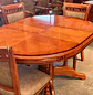 Comedor de 6 Sillas Oval Tallado en Madera Roble Americano  - Miniatura 5