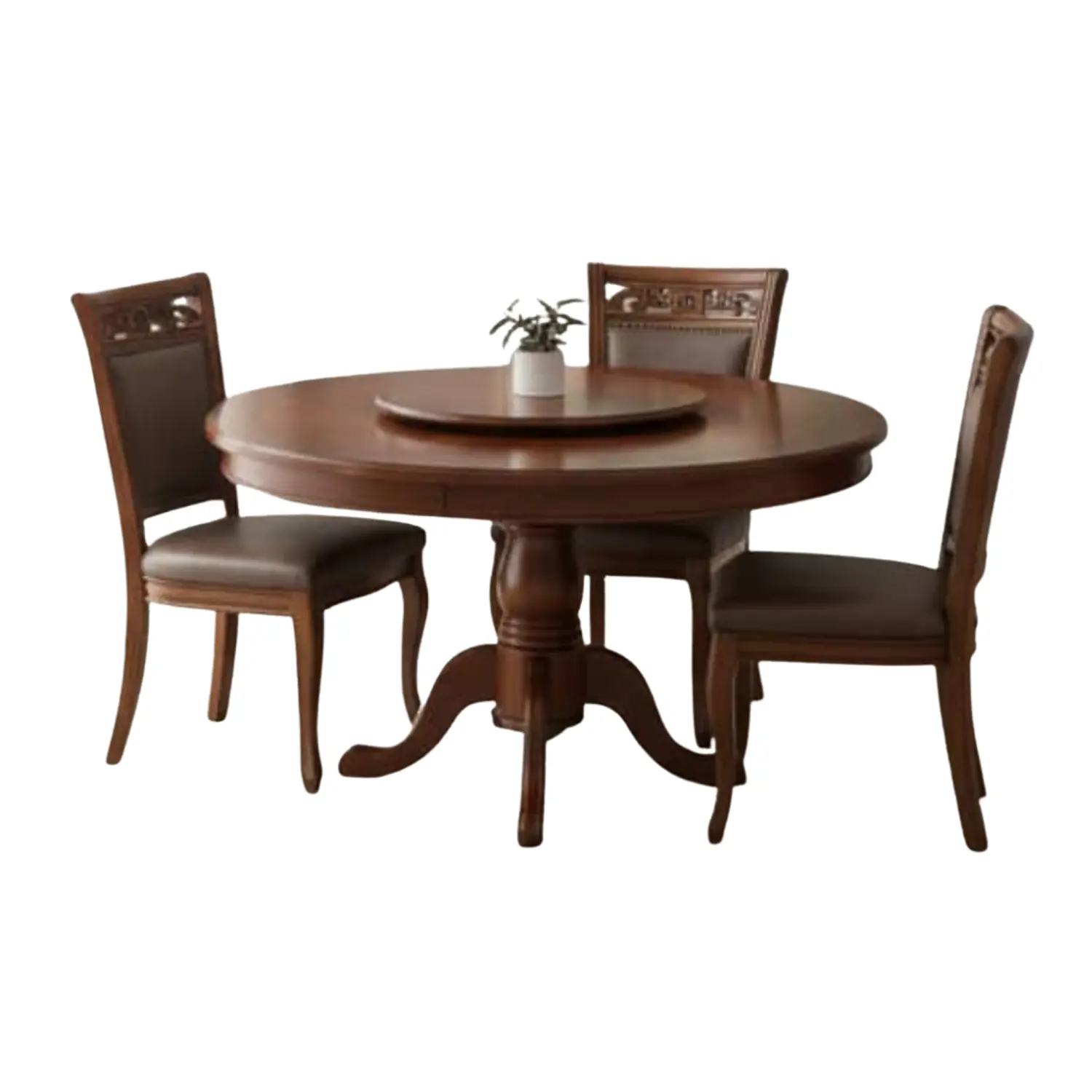 Comedor Redondo de 6 Sillas en Madera de Roble Americano 3