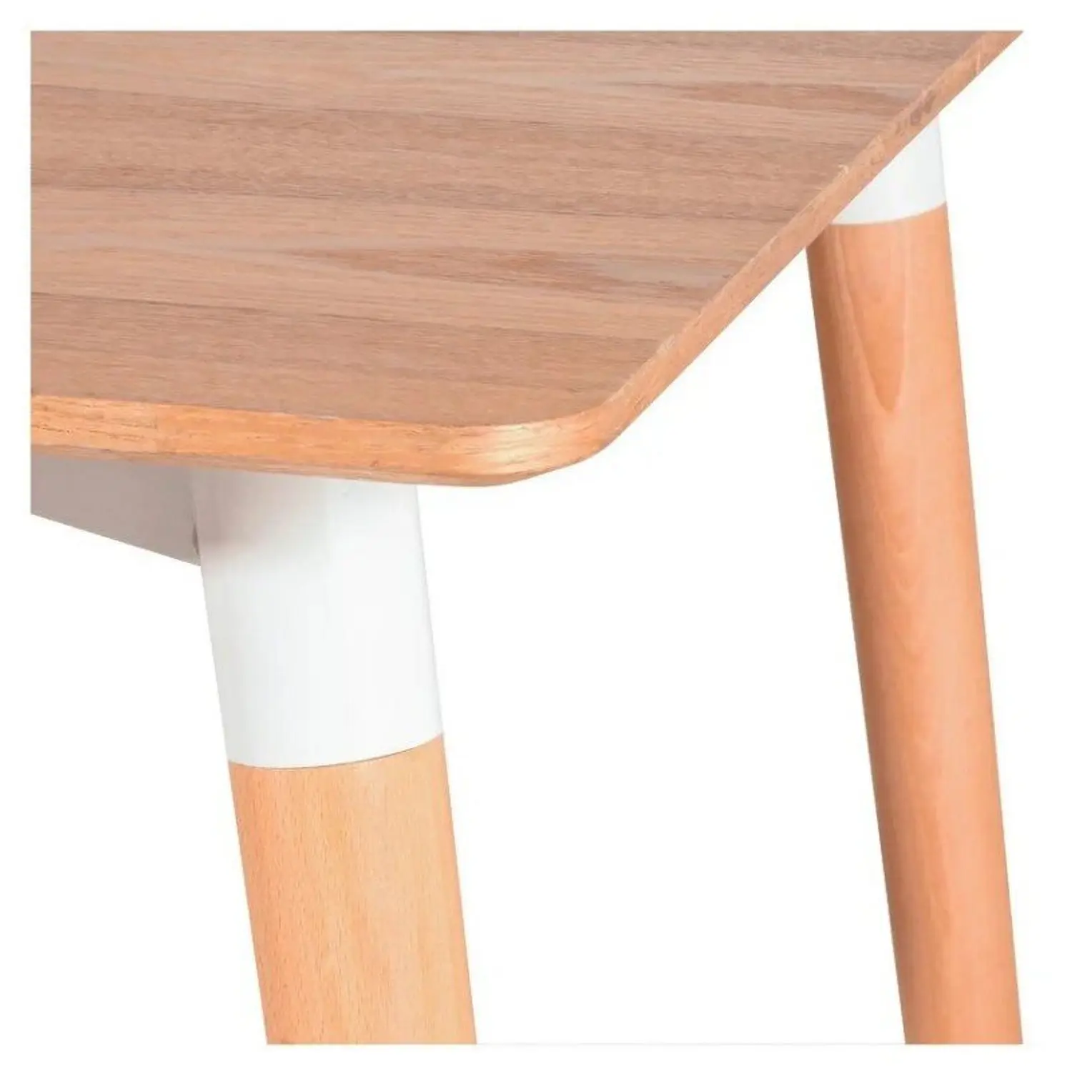 Mesa de Comedor Rectangular de Madera Eames 120x80 con Patas de Madera de Haya 5