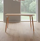 Mesa de Comedor Rectangular de Madera Eames 120x80 con Patas de Madera de Haya - Miniatura 3