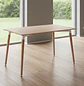 Mesa de Comedor Rectangular de Madera Eames 120x80 con Patas de Madera de Haya - Miniatura 1